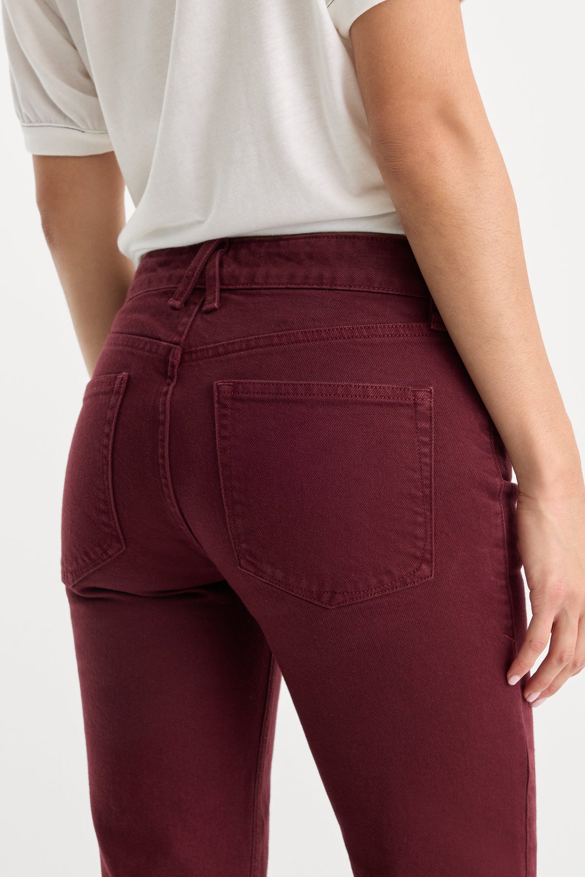 VINTAGE LOW RISE BOOTCUT JEANS BERRY NOIR