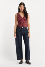 VINTAGE BARREL ANKLE JEANS RINSE