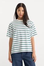 THE BODEGA TEE FOREST MULTI STRIPE