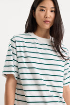 THE BODEGA TEE FOREST MULTI STRIPE