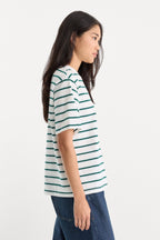 THE BODEGA TEE FOREST MULTI STRIPE