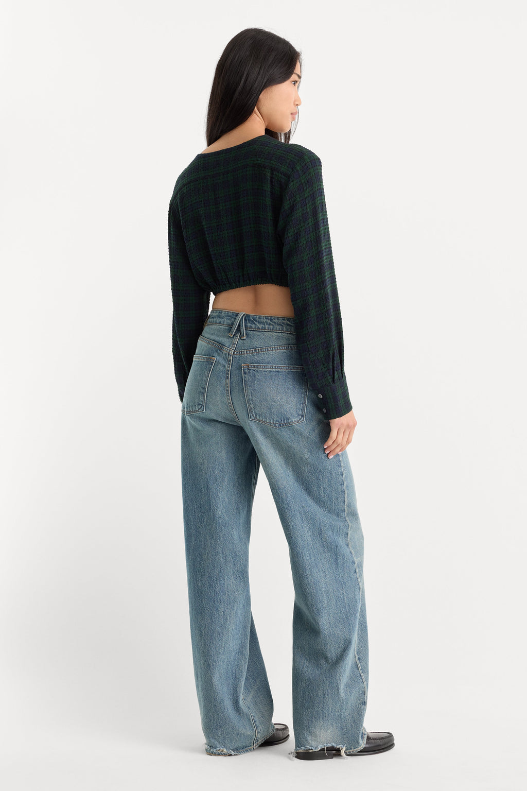 VINTAGE WIDE JEANS OAK