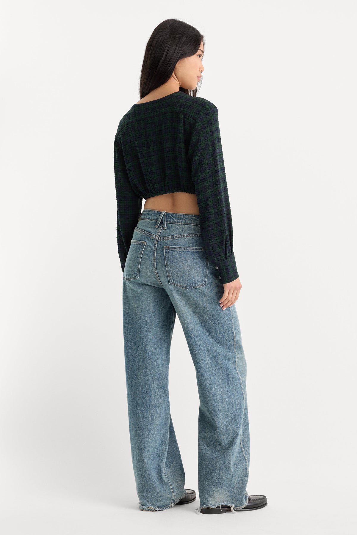 VINTAGE WIDE JEANS OAK