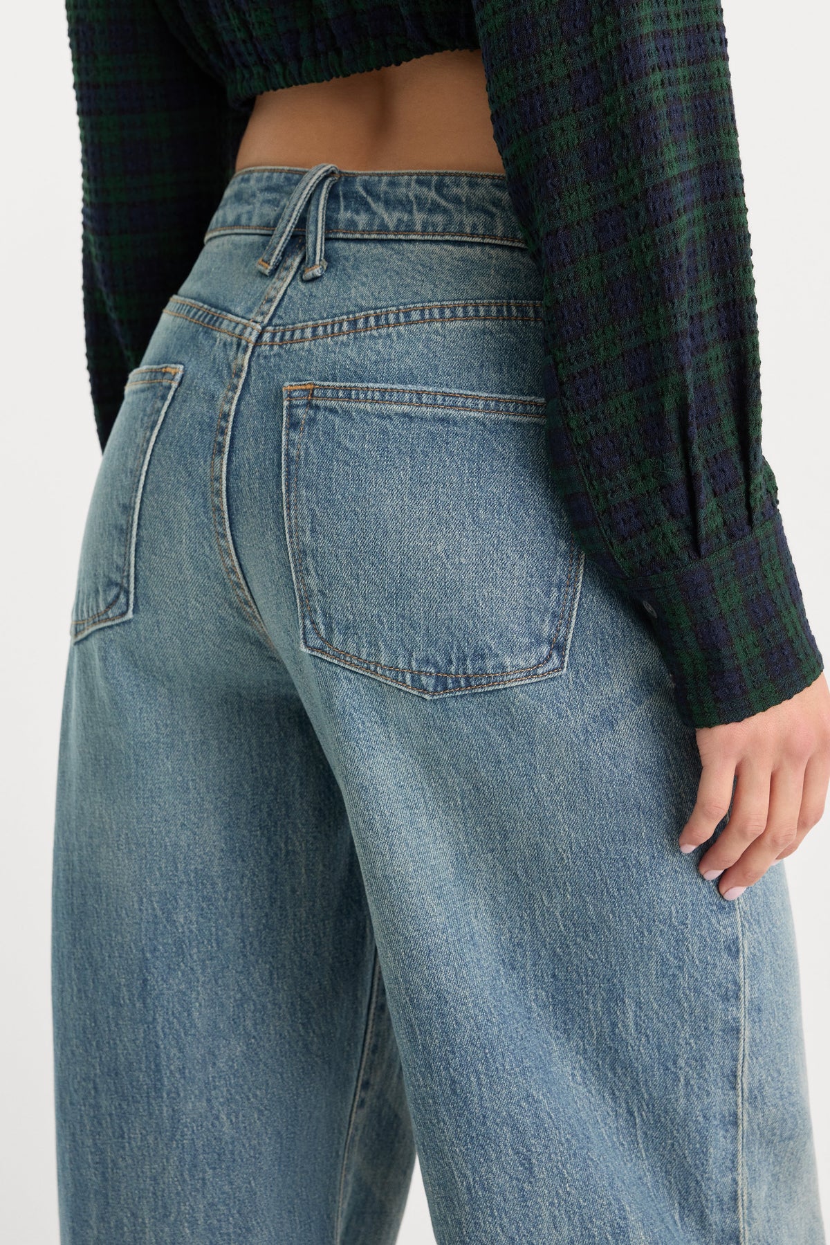 VINTAGE WIDE JEANS OAK