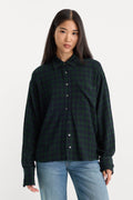THE CRINKLE EASY SHIRT FOREST PLAID