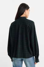 THE CRINKLE EASY SHIRT FOREST PLAID