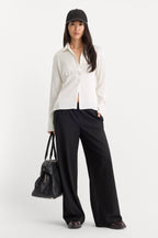 THE SATIN FEMME SHIRT CHALK