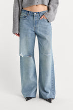 VINTAGE LOW SLUNG BAGGY JEANS TERRA
