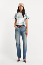 THE LAYERED TEE FOREST MULTI STRIPE