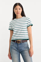 THE LAYERED TEE FOREST MULTI STRIPE