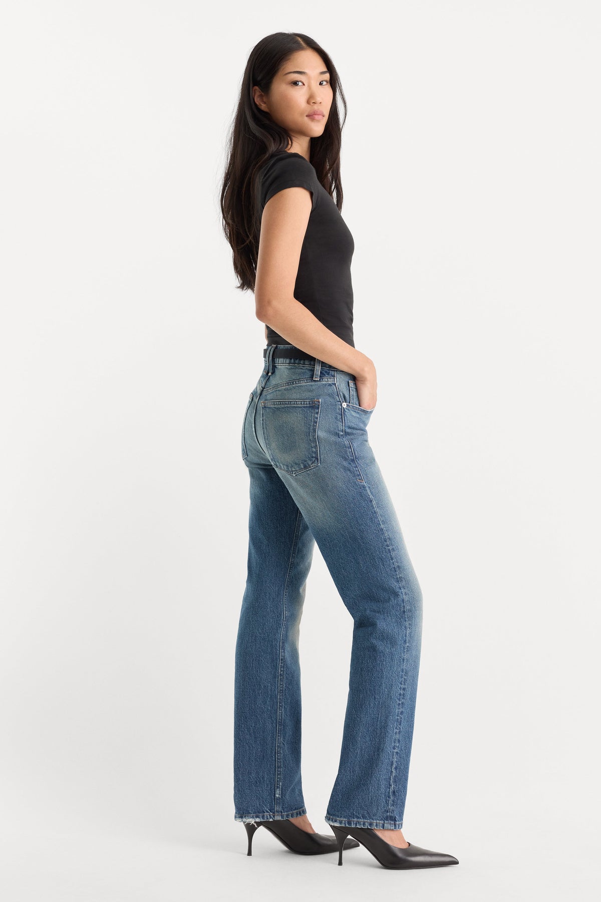 VINTAGE STRAIGHT JEANS INDIGO1282