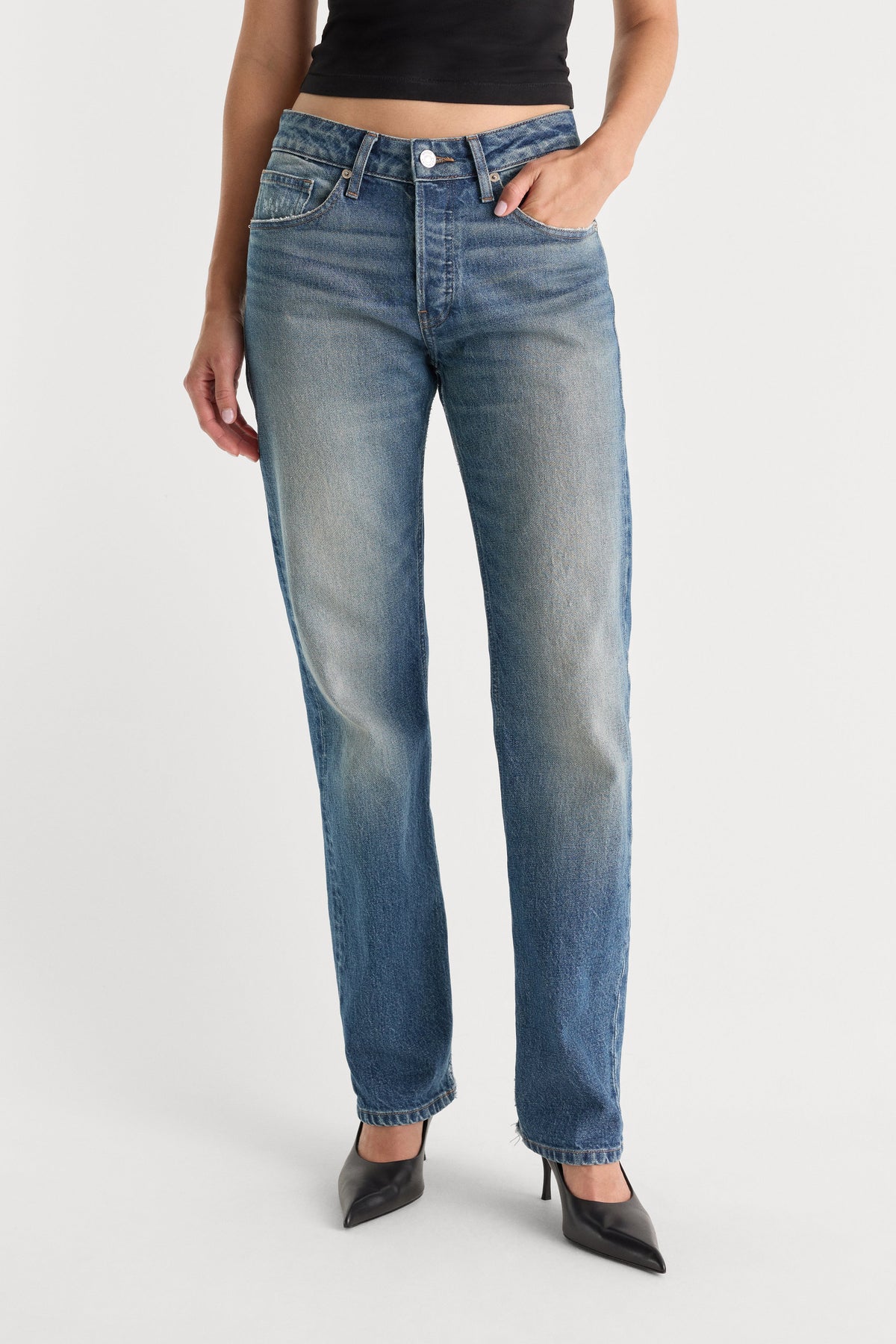 VINTAGE STRAIGHT JEANS INDIGO1282