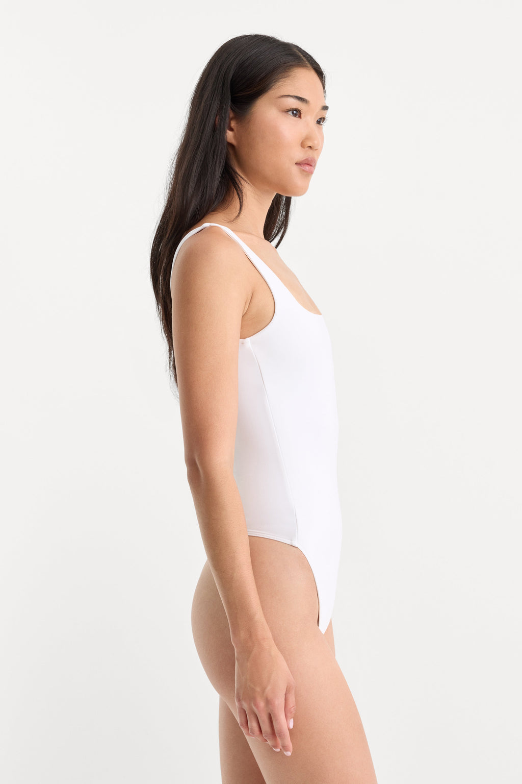 SCULPTING MODERN TANK BODYSUIT WHITE001