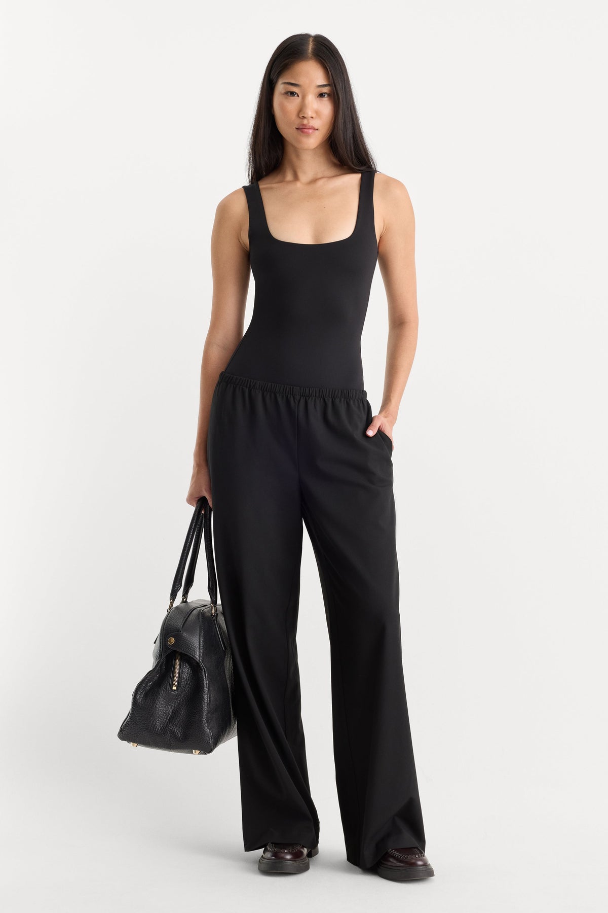 SCULPTING MODERN TANK BODYSUIT BLACK