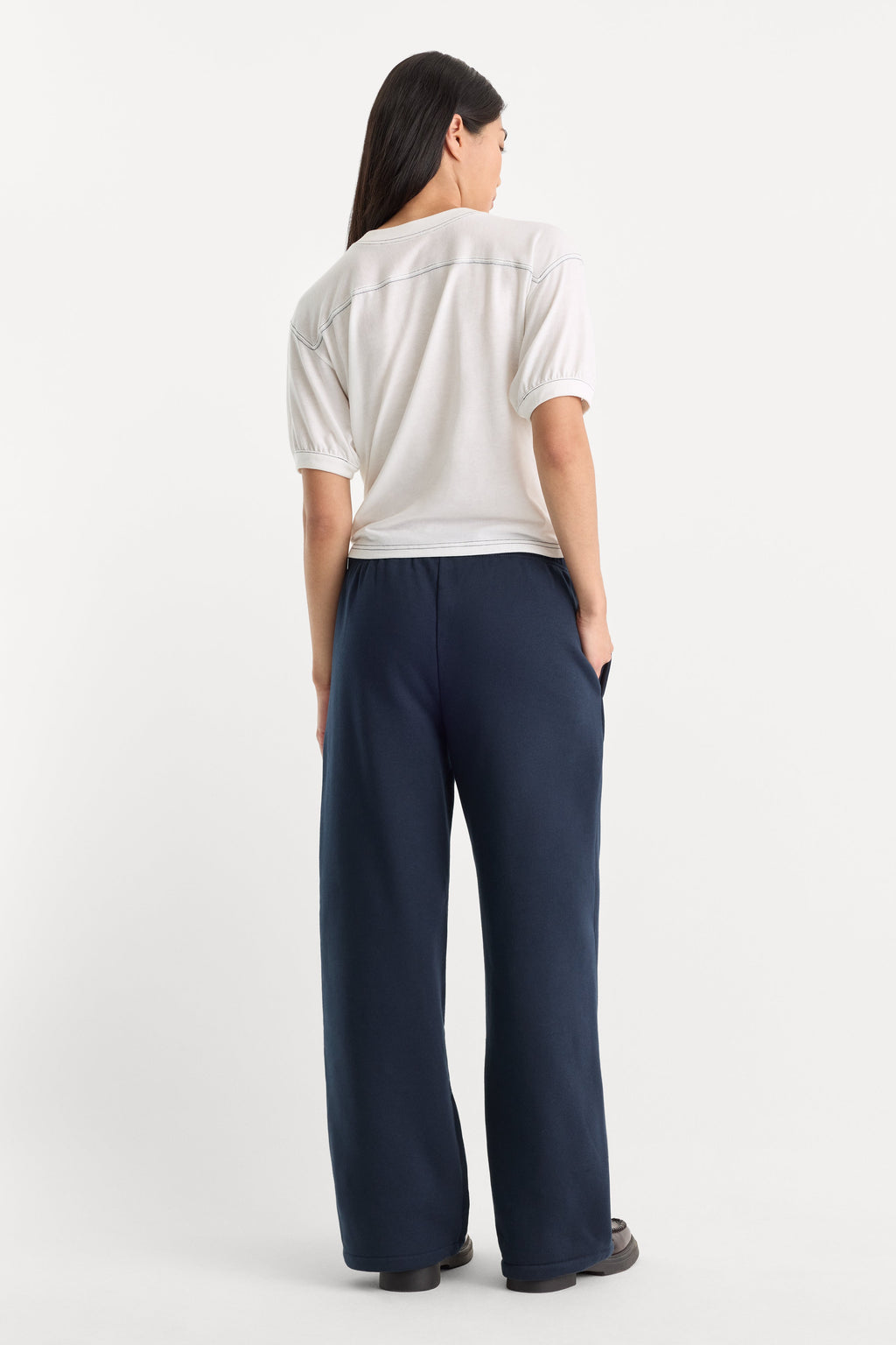 THE BRUSHED FLEECE SWEATPANT NEW NAVY