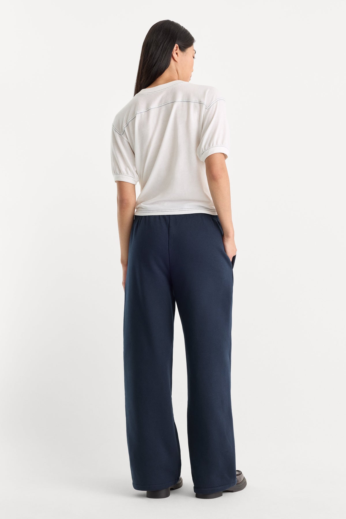THE BRUSHED FLEECE SWEATPANT NEW NAVY
