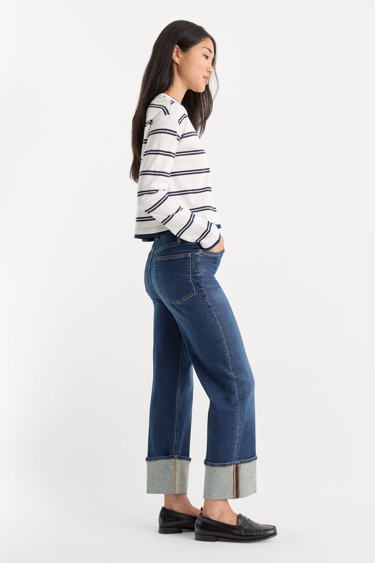 GOOD TRUE STRAIGHT JEANS INDIGO1230
