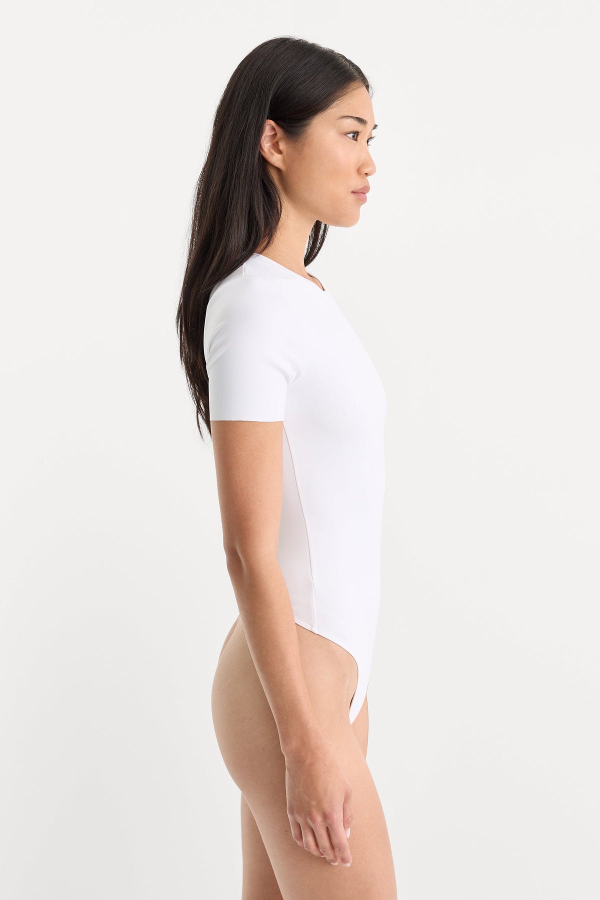 THE SCULPTING MODERN BODYSUIT WHITE