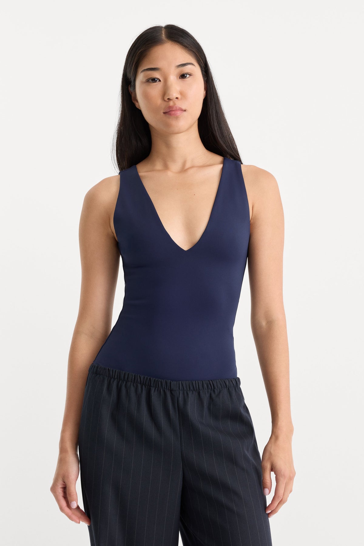 THE SCULPTING DEEP V BODYSUIT HORIZON INK