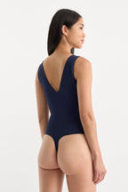 THE SCULPTING DEEP V BODYSUIT HORIZON INK