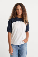 THE COLORBLOCK GYM TEE NAVY WITH CHALK