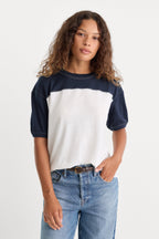 THE COLORBLOCK GYM TEE NAVY WITH CHALK