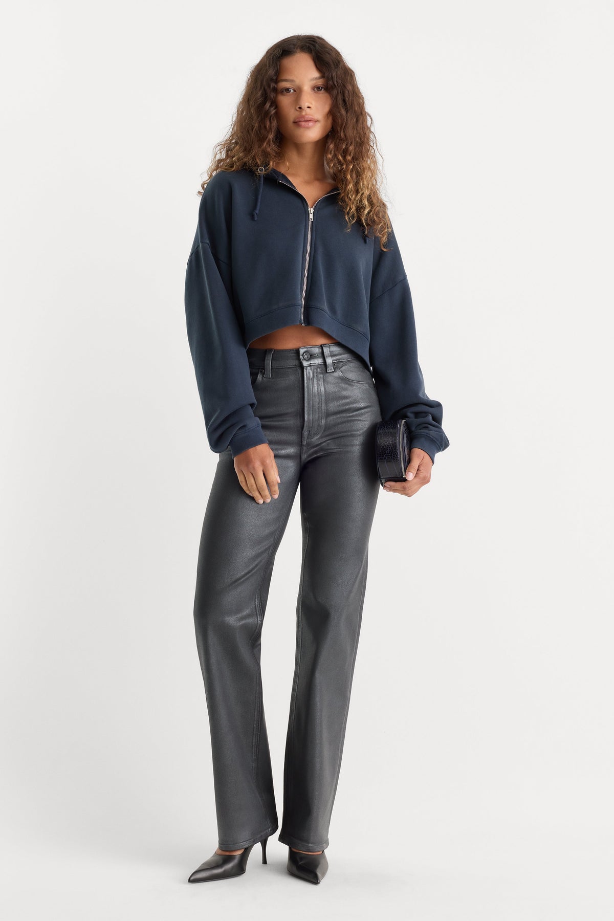COATED GOOD TRUE STRAIGHT JEANS RUNE