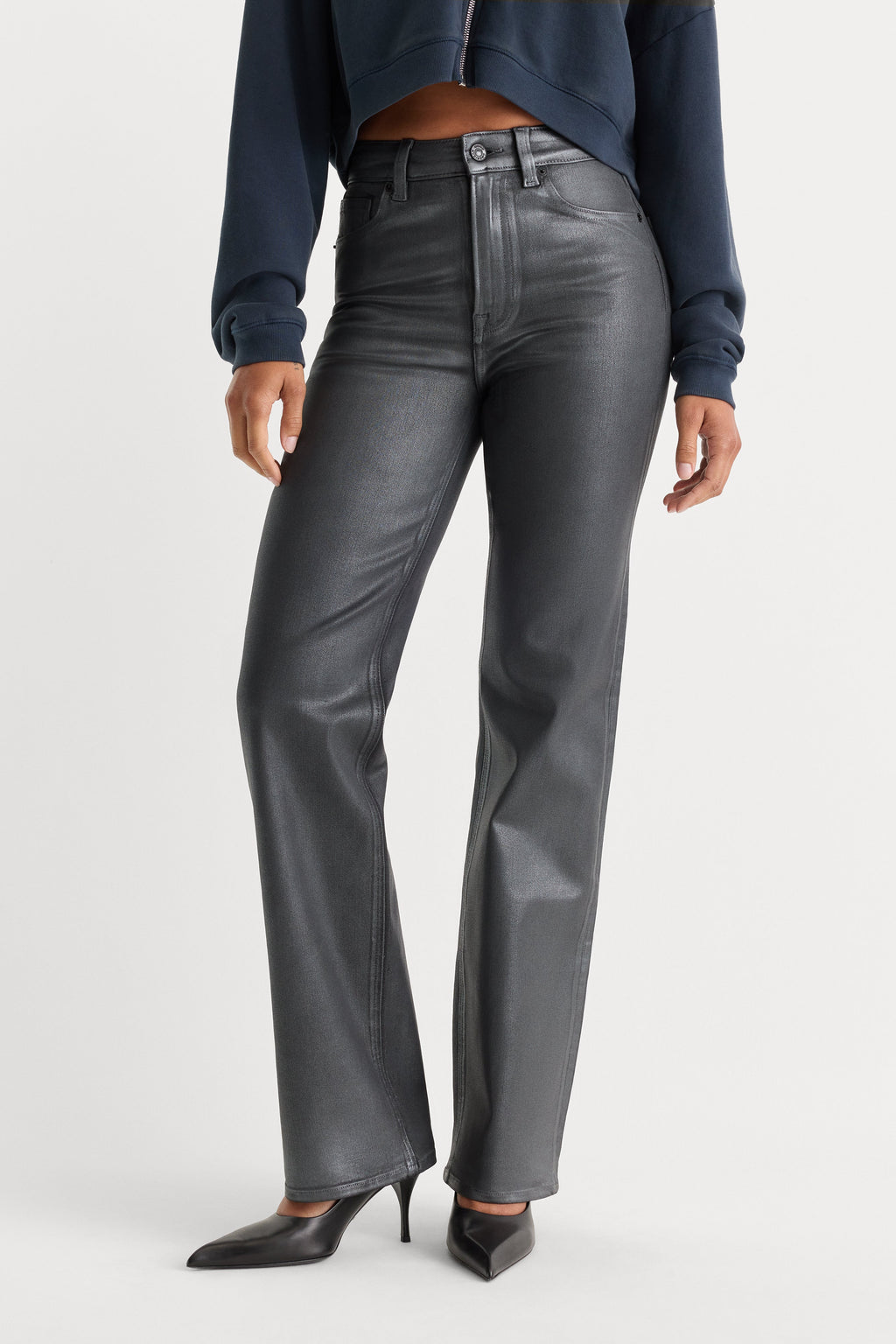 COATED GOOD TRUE STRAIGHT JEANS RUNE