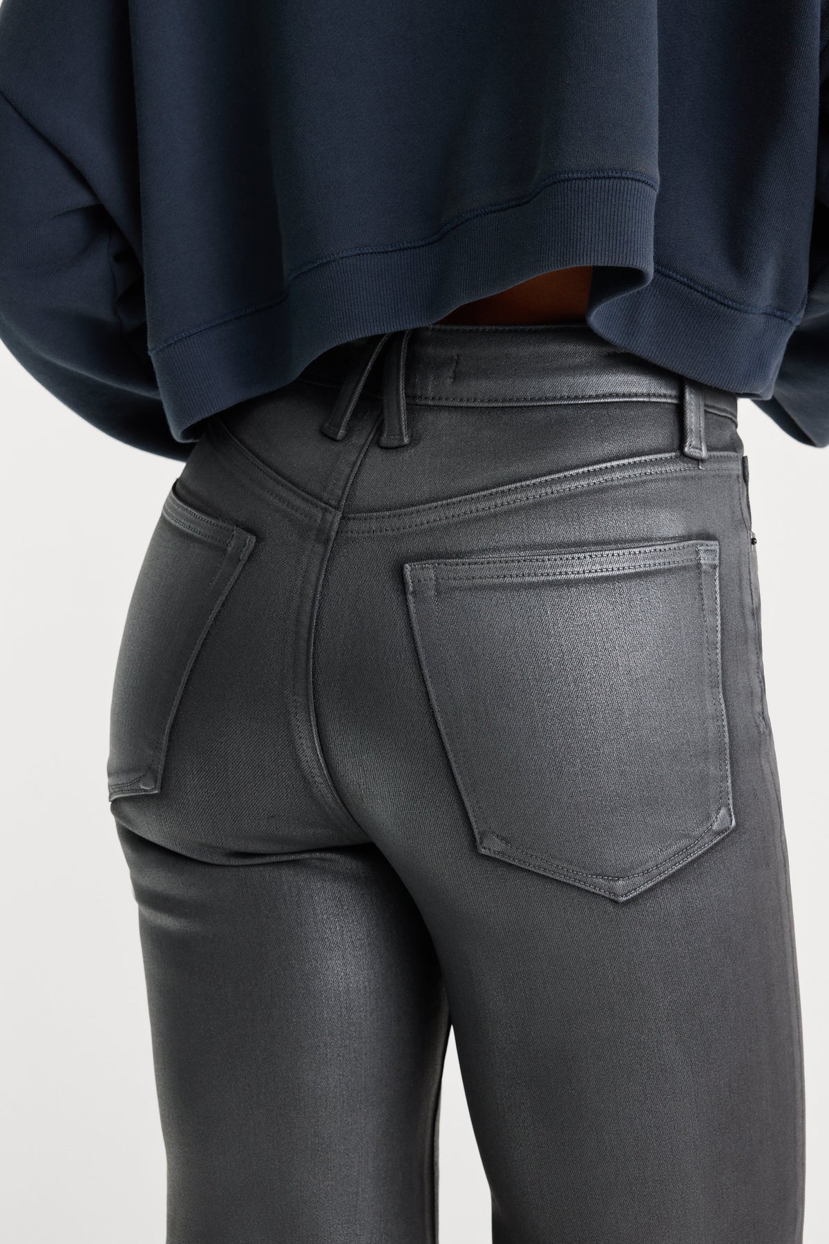 COATED GOOD TRUE STRAIGHT JEANS RUNE