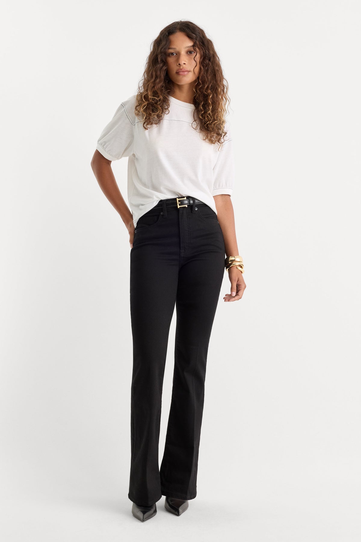ALWAYS FITS GOOD CLASSIC BOOTCUT JEANS BLACK001