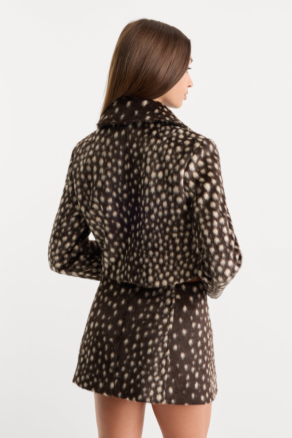 THE PONYHAIR SWING JACKET DEEP CHOCOLATE FAWN