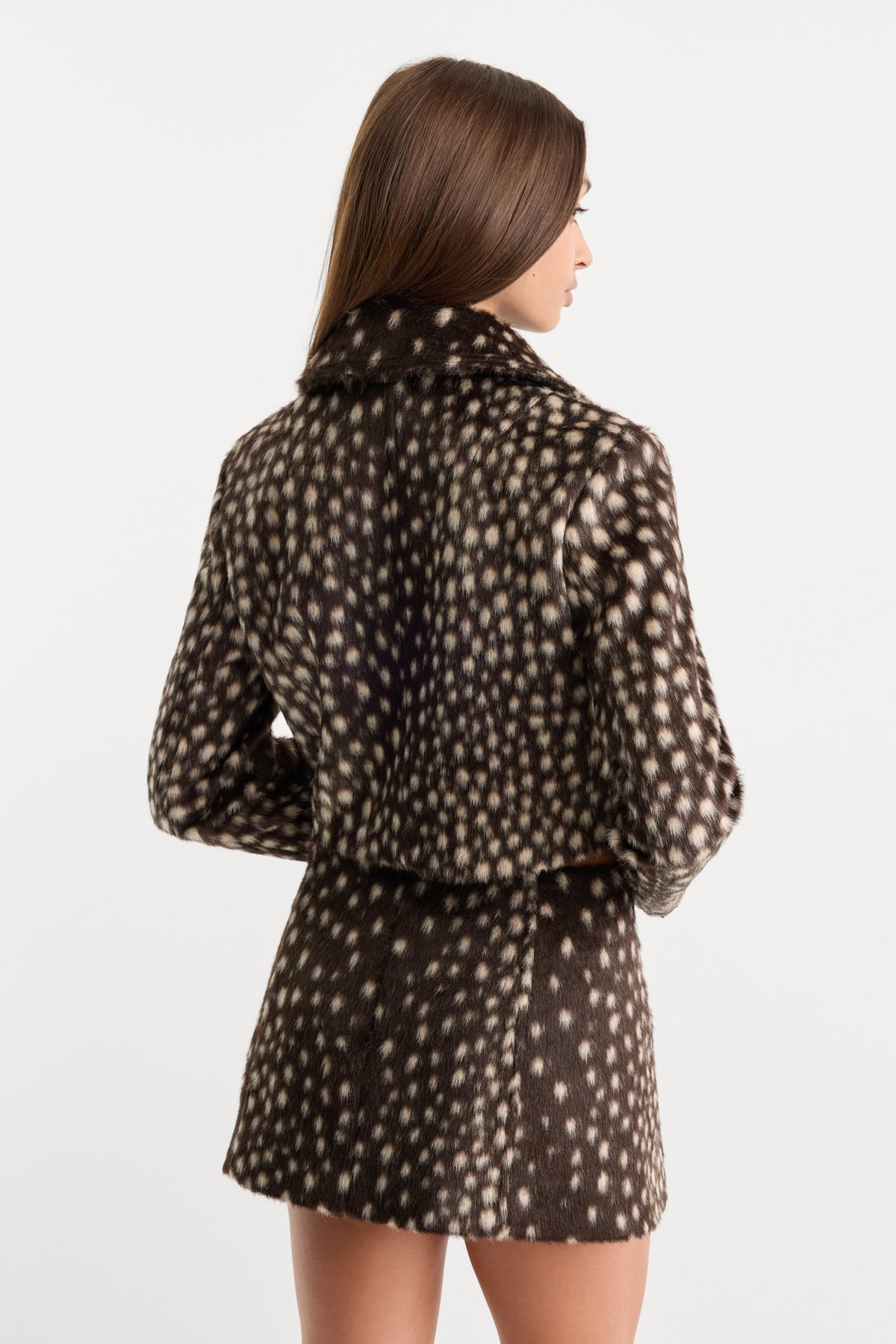THE PONYHAIR SWING JACKET DEEP CHOCOLATE FAWN