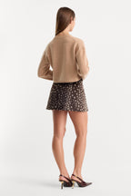 THE PONYHAIR SKIRT DEEP CHOCOLATE FAWN