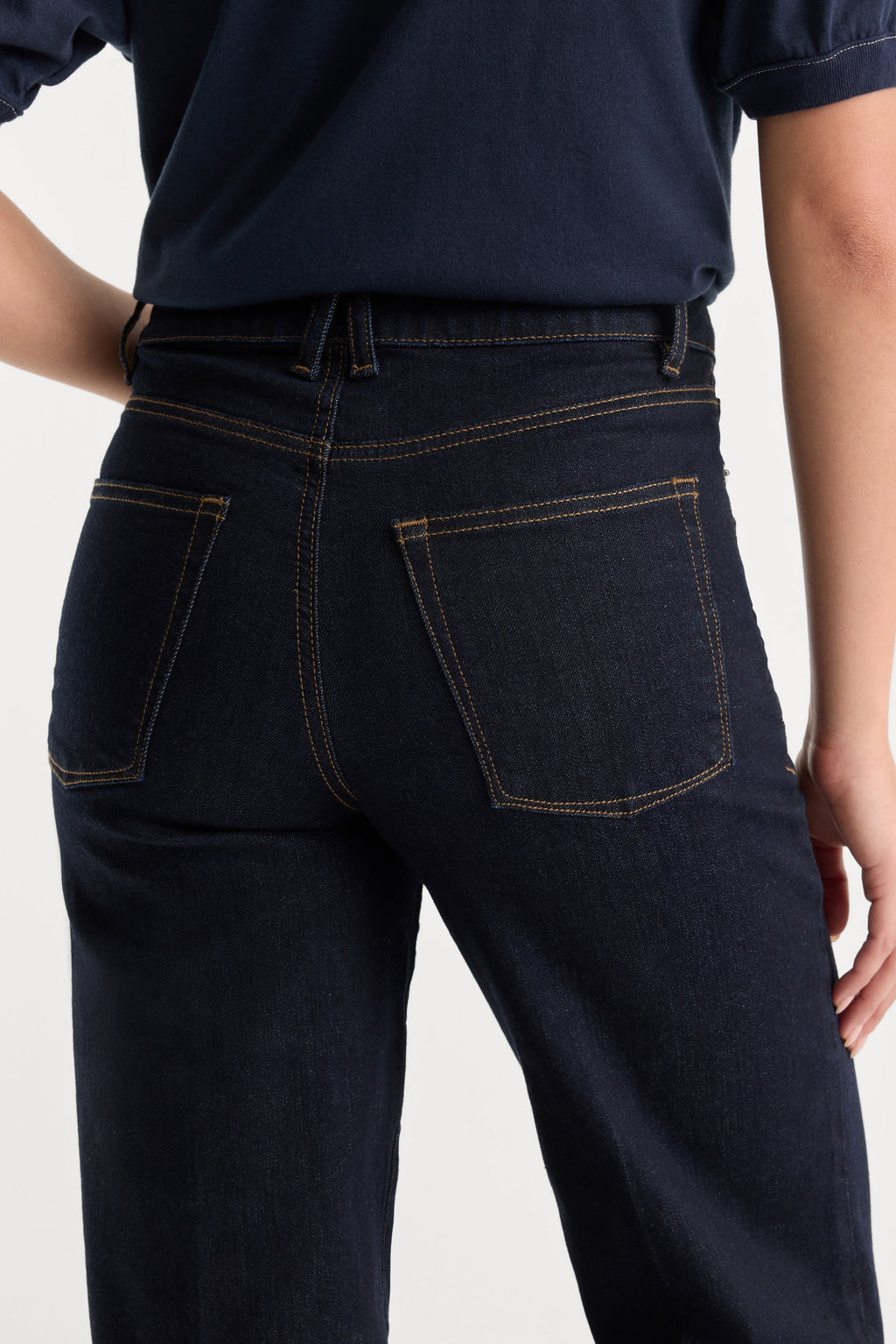 GOOD WAIST PALAZZO JEANS RINSE