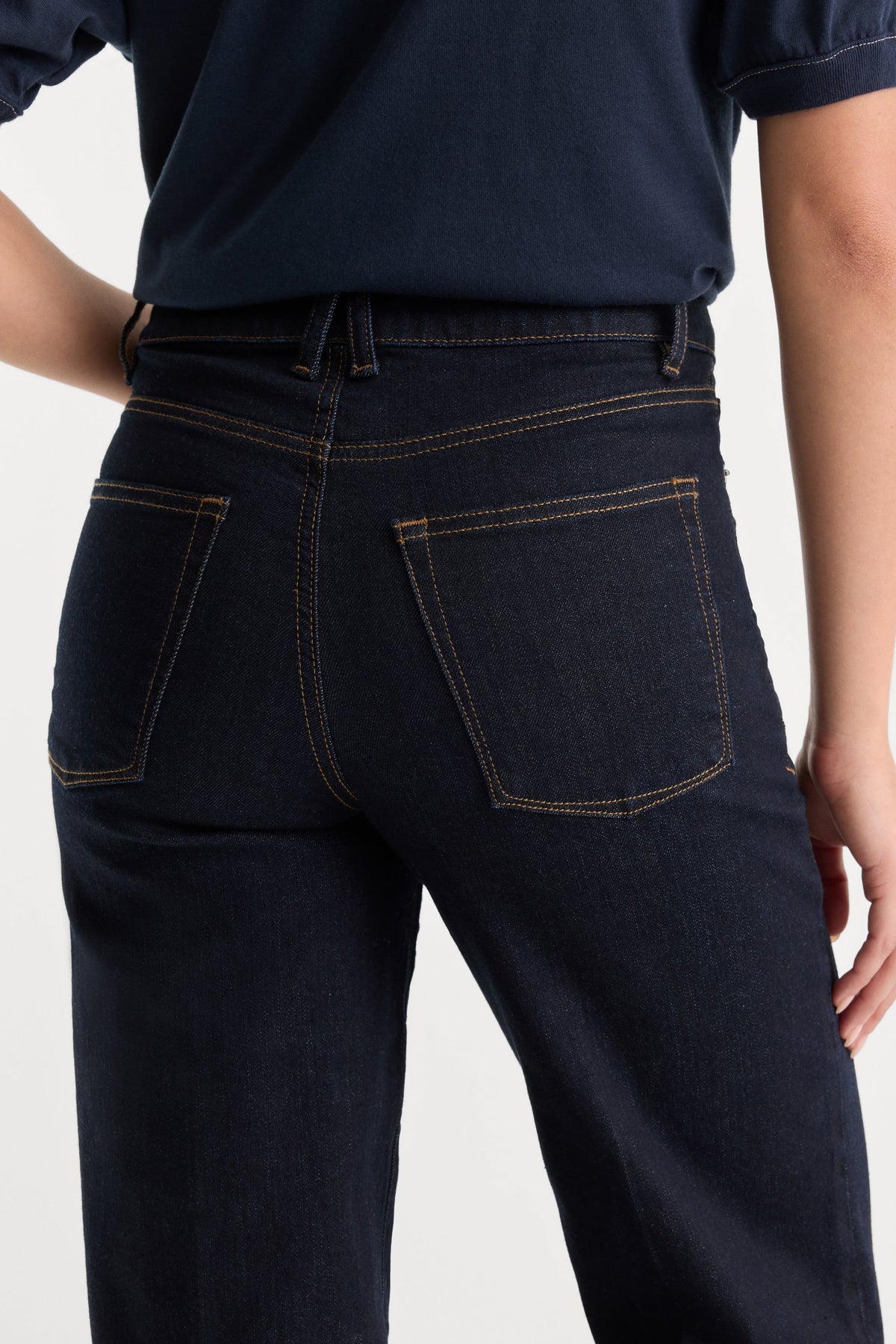 GOOD WAIST PALAZZO JEANS RINSE