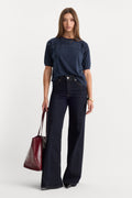 GOOD WAIST PALAZZO JEANS RINSE