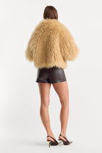 THE BETTER THAN LEATHER TROUSER SHORT DEEP CHOCOLATE