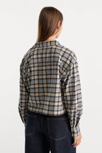 THE PATCH POCKET SHIRT TAN PLAID