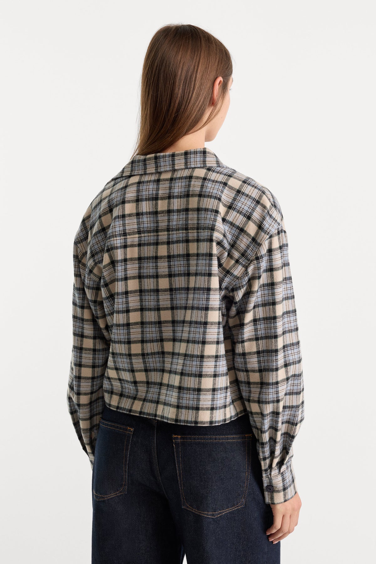 THE PATCH POCKET SHIRT TAN PLAID