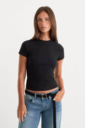 THE BABY TEE BLACK