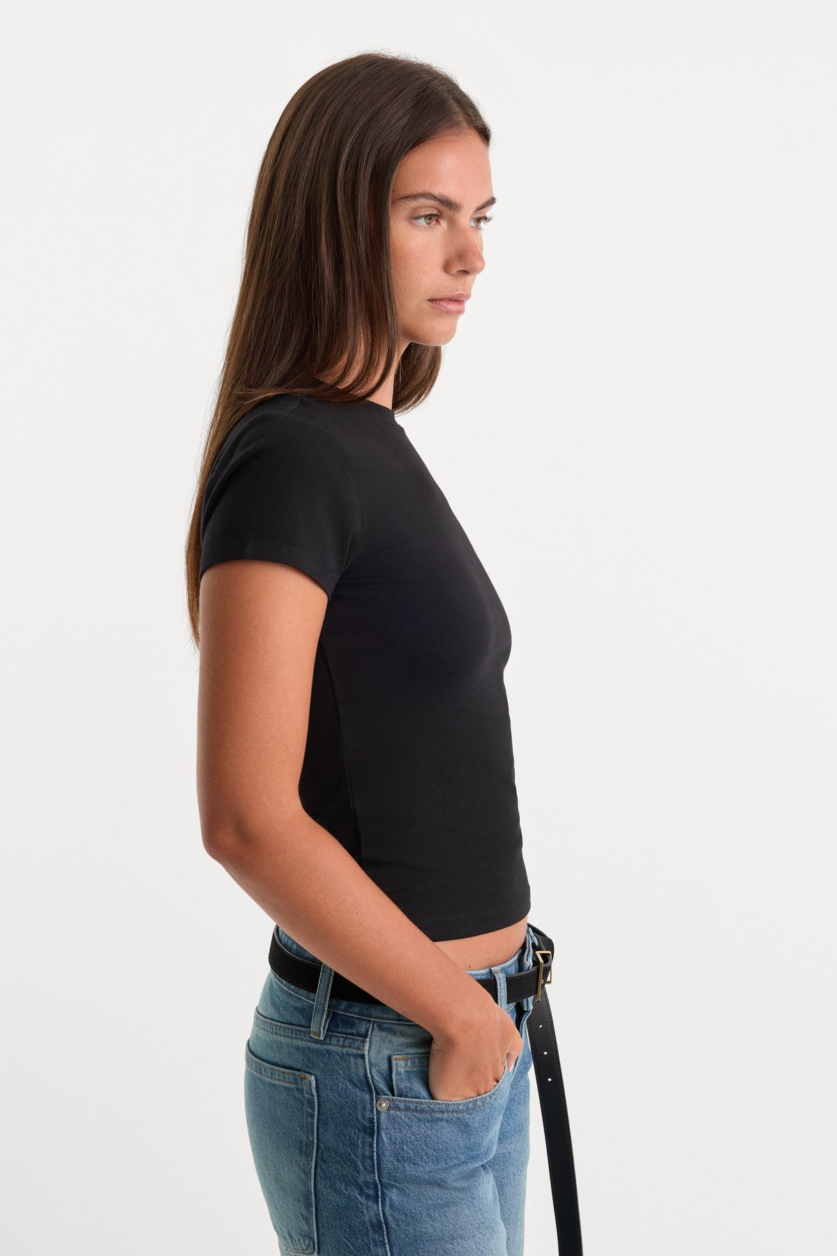 THE BABY TEE BLACK