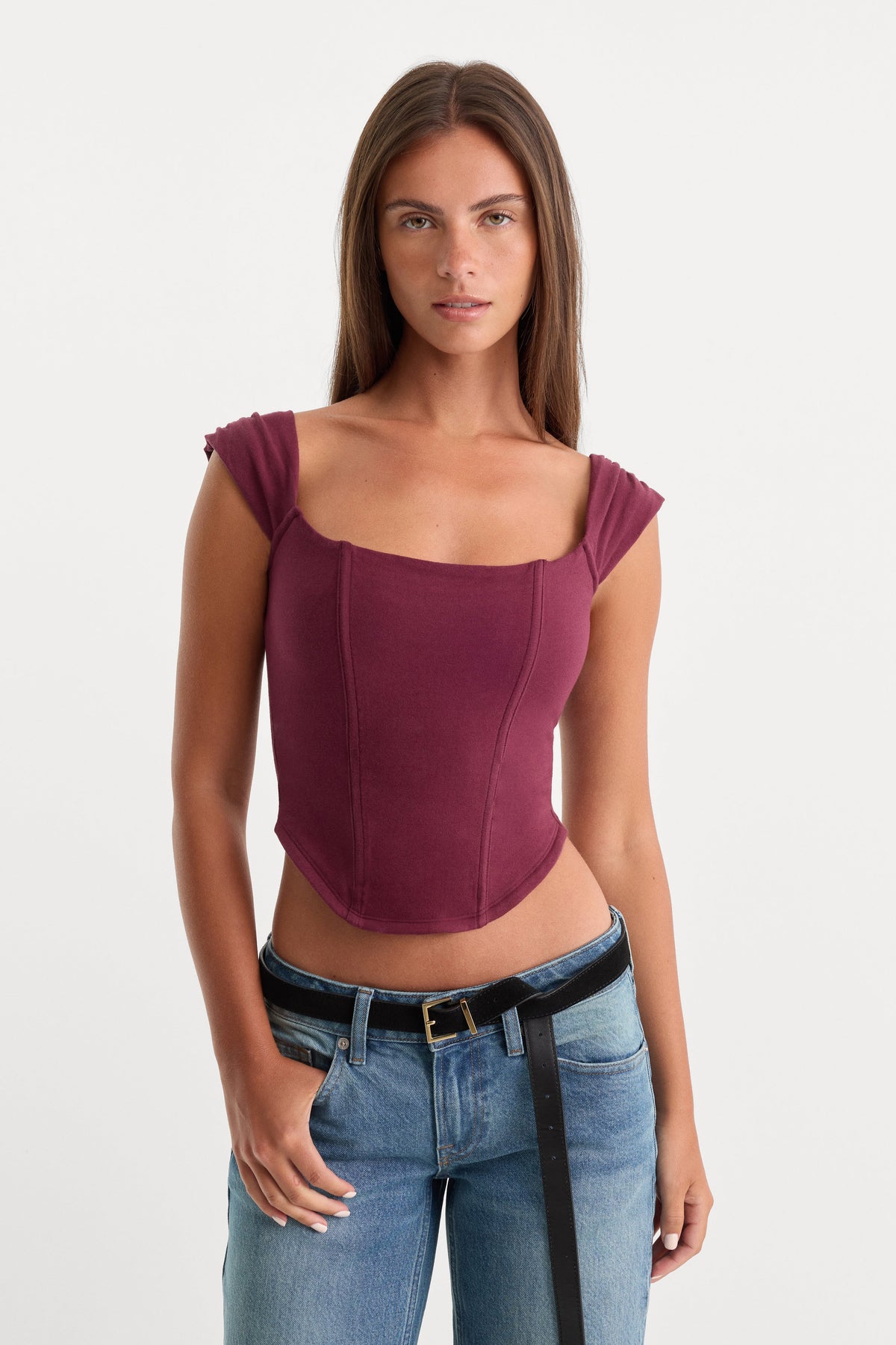 DOLLY SUPER STRETCH CORSET TOP FIG007