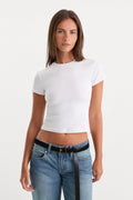 THE BABY TEE WHITE