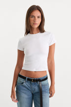 THE BABY TEE WHITE