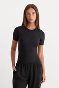 THE SCULPTING MODERN BODYSUIT BLACK