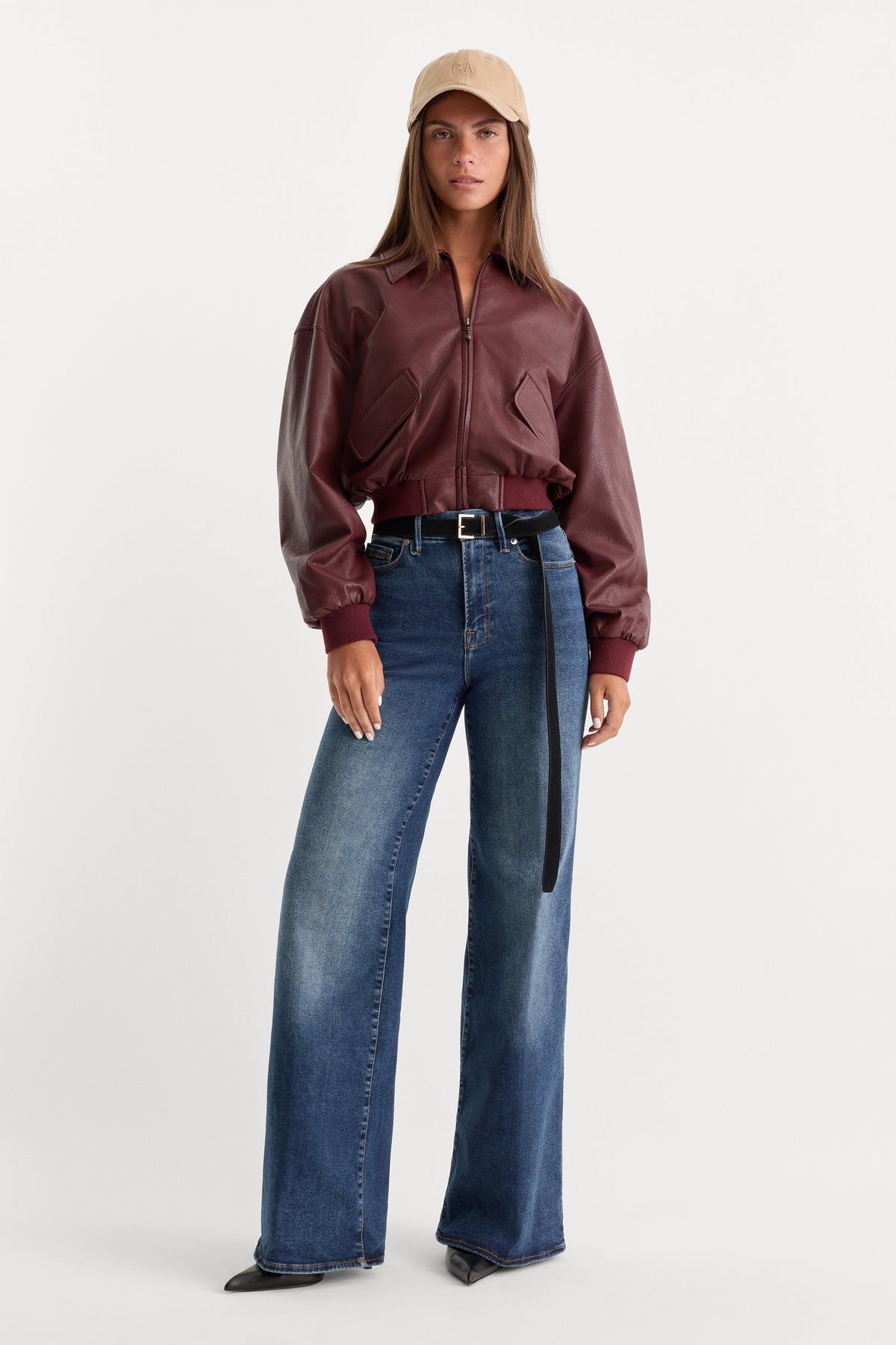 GOOD WAIST PALAZZO JEANS INDIGO446