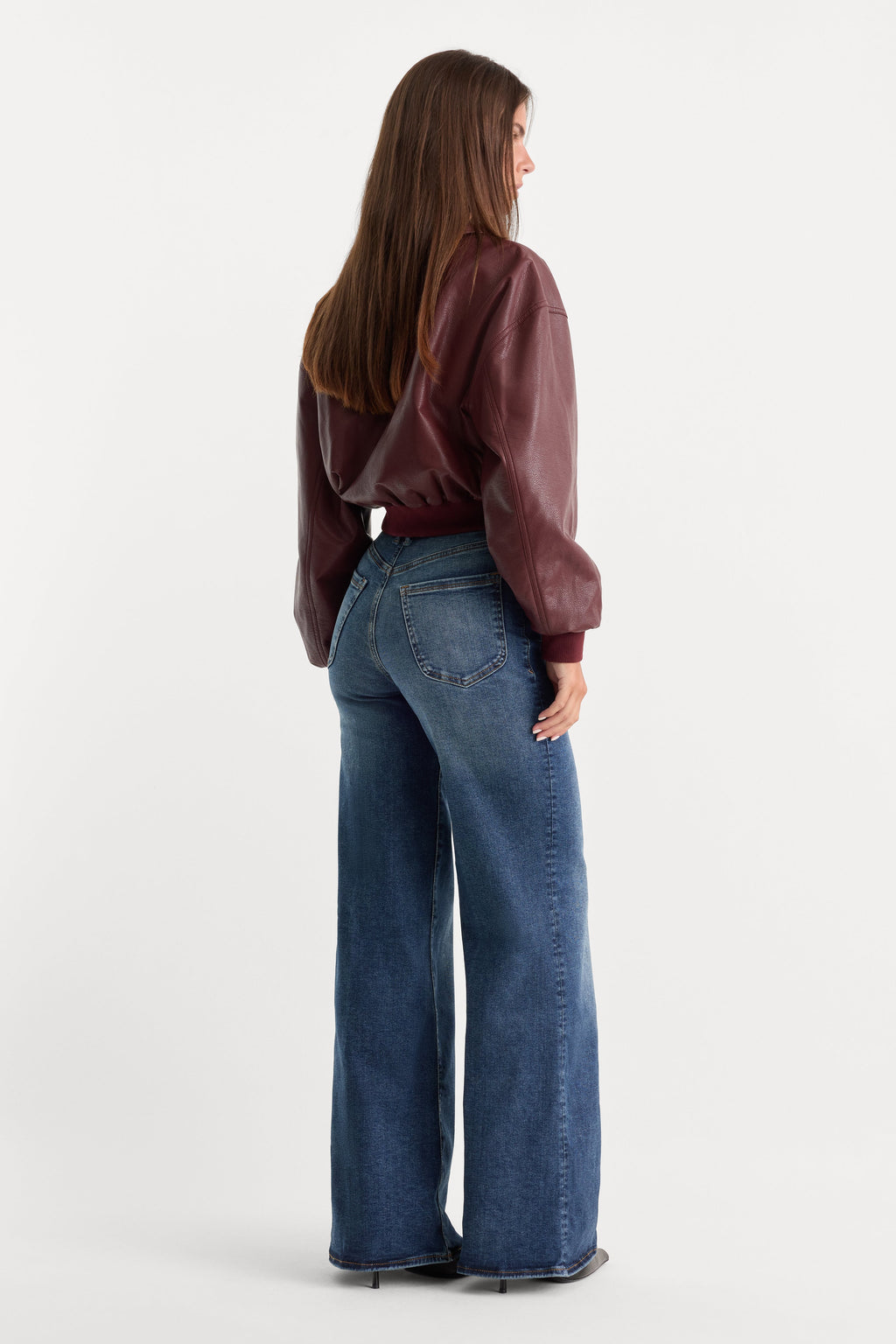 GOOD WAIST PALAZZO JEANS INDIGO446