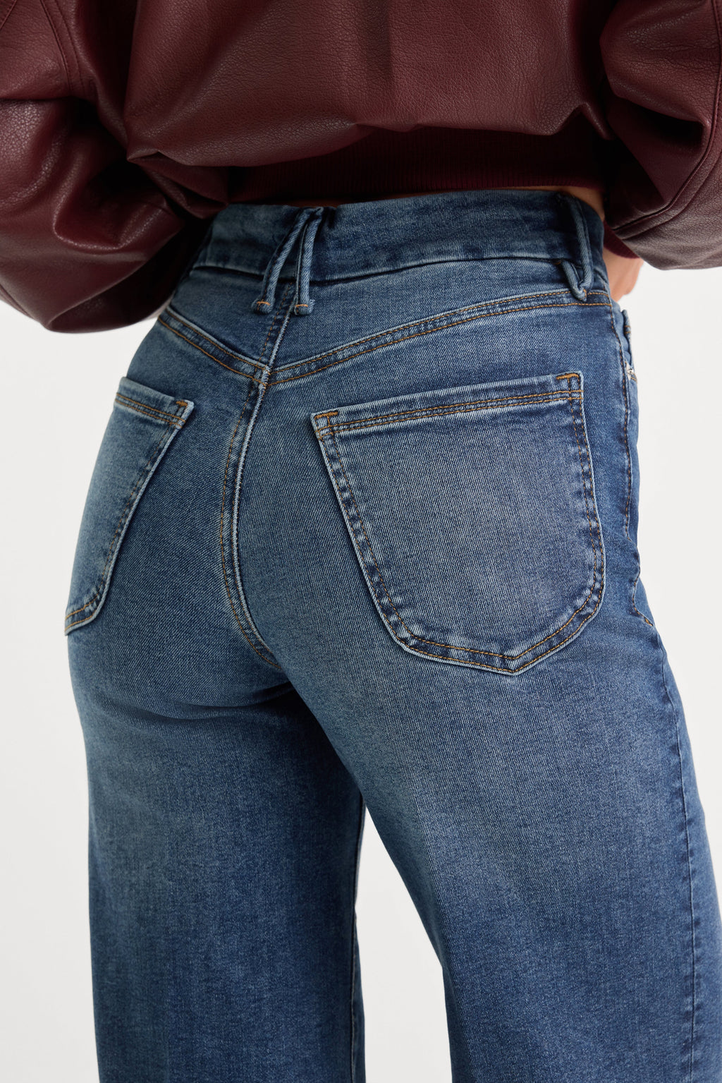 GOOD WAIST PALAZZO JEANS INDIGO446