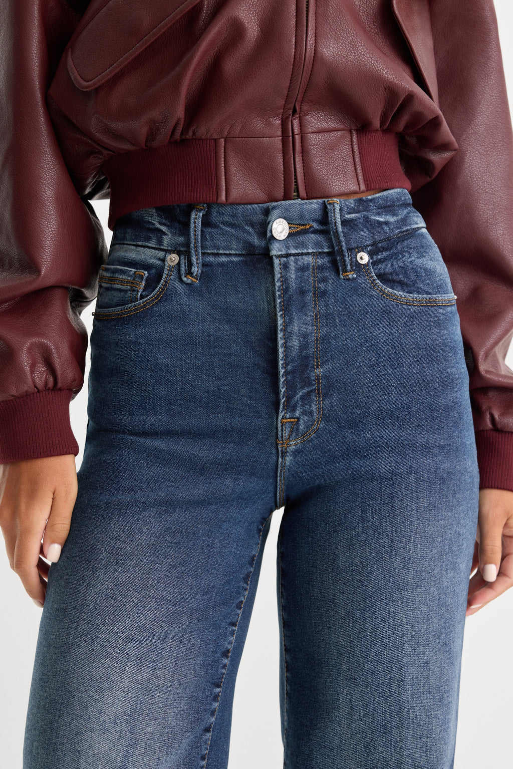GOOD WAIST PALAZZO JEANS INDIGO446