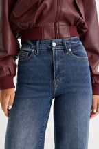 GOOD WAIST PALAZZO JEANS INDIGO446